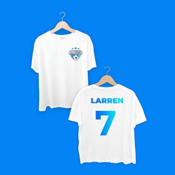 Camisetas Personalizadas com Impressão Pequena no Peito e Grande nas Costas