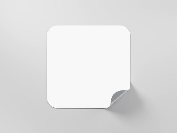 Adesivos Corte Reto Personalizados - 100 unidades